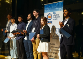 Estudiantes del programa de Magíster en Ciencias de la Ingeniería Electrónica de la USM presentan sus investigaciones en la conferencia IEEE ISIE 2026 realizada en Japón